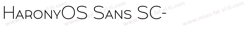 HaronyOS Sans SC字体转换